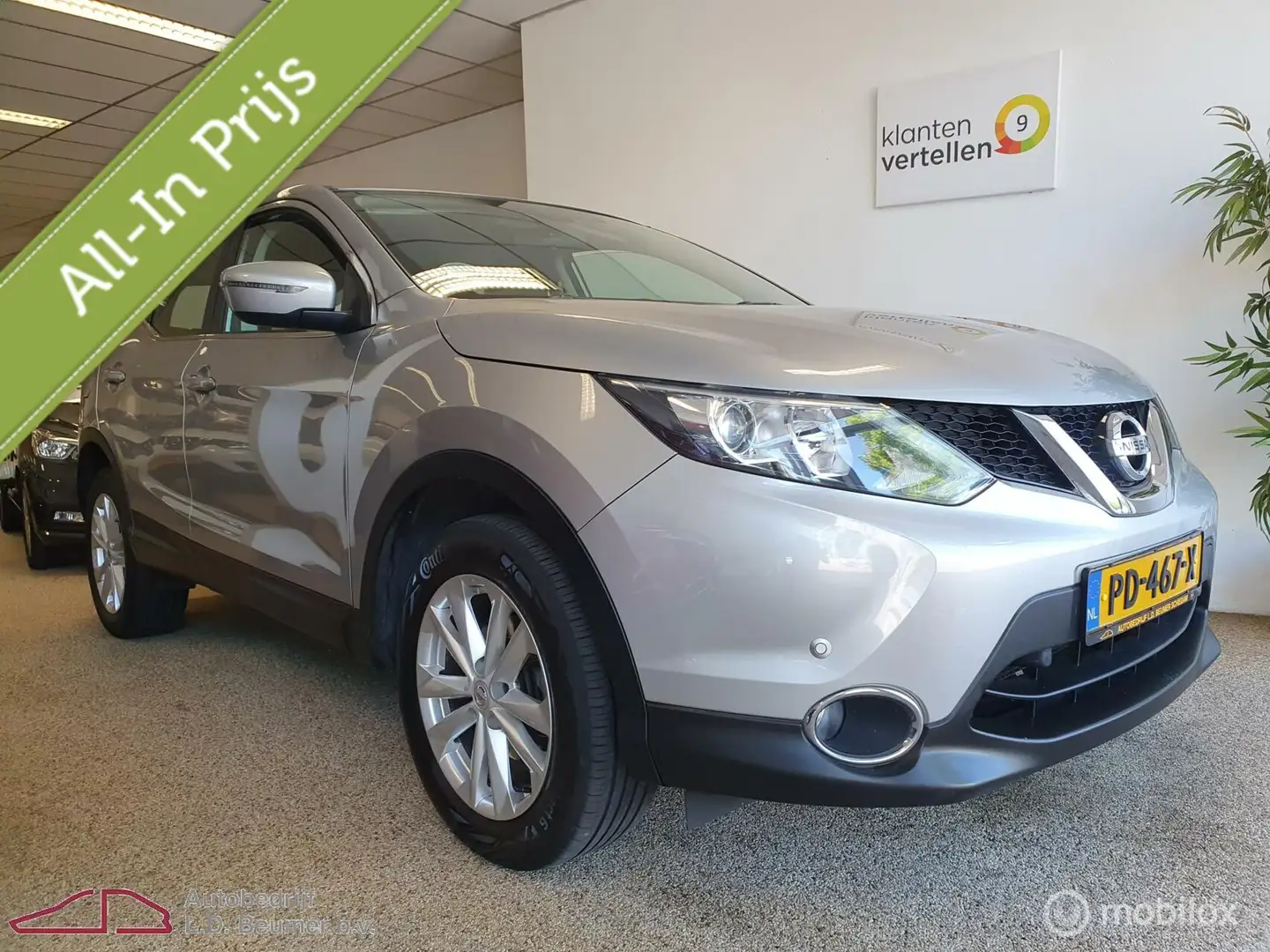 Nissan Qashqai 1.2 Acenta *NL, TRKHK, RIJKLAARPRIJS!* Gris - 2