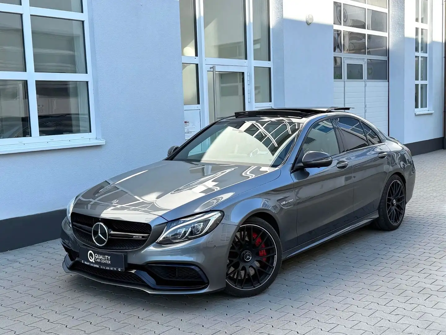 Mercedes-Benz C 63 S V8 AMG PERFORMANCE*VOLL*KLAPPENAUS*CARBON Grijs - 2