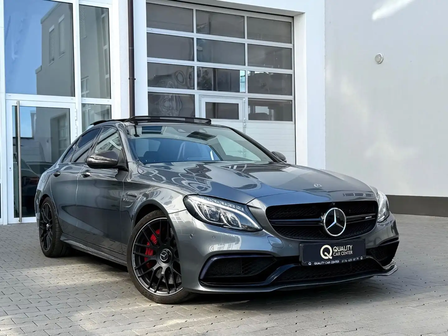 Mercedes-Benz C 63 S V8 AMG PERFORMANCE*VOLL*KLAPPENAUS*CARBON Grijs - 1