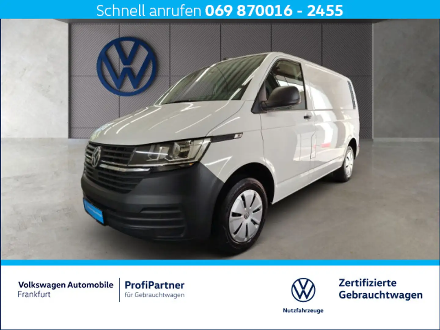 Volkswagen T6.1 Transporter T6.1 Kasten 2.0 TDI Navi Klima DAB+ Blanc - 1