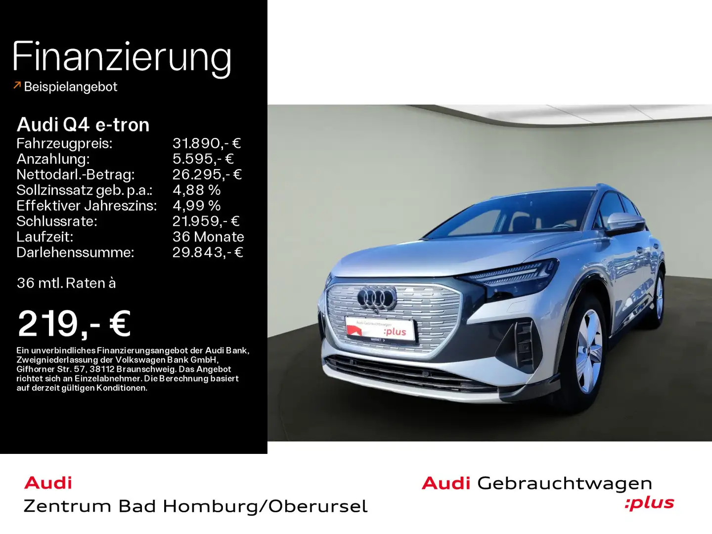 Audi Q4 e-tron 50 quattro*Navi*Matrix*Alu*HUD*PDC*Vir Silber - 1