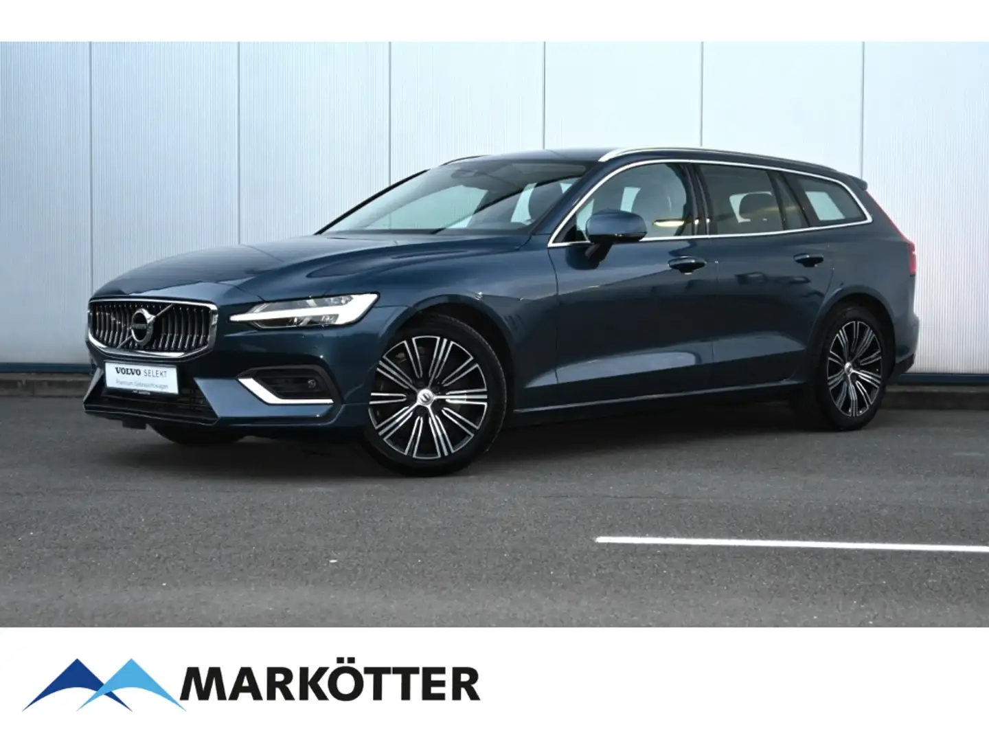 Volvo V60 B4 Inscription/ACC/HUD/LED/BLIS/AHK/Memory Blauw - 1