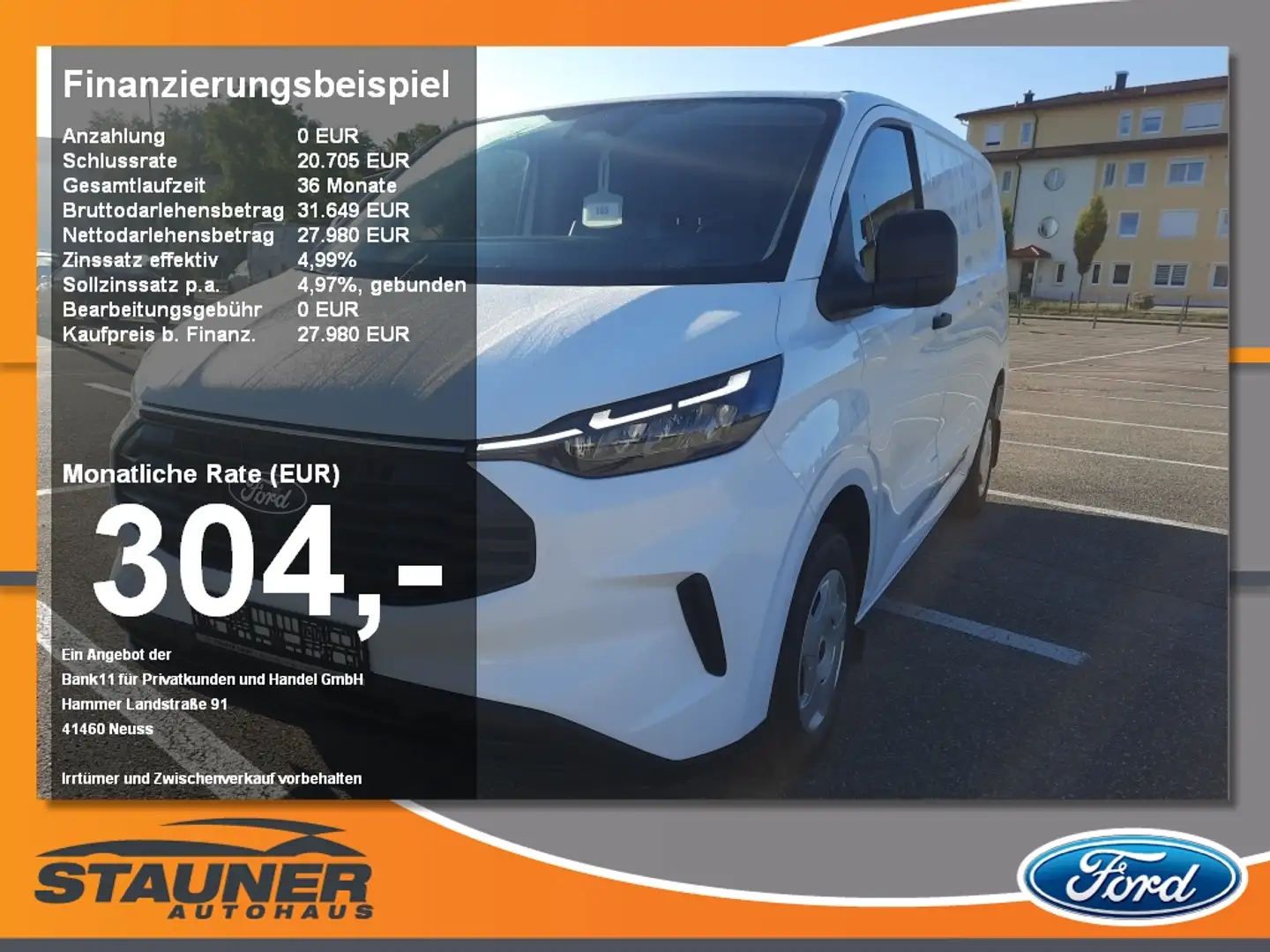 Ford Transit Custom Trend 320L1 Sitzheizung Notrad Blanc - 1