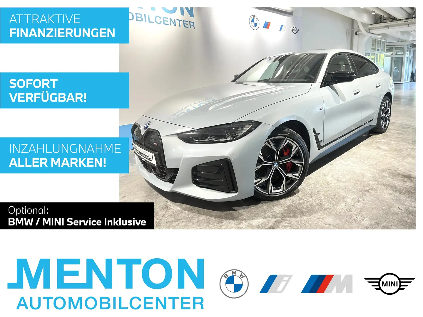 BMW i4 M50 Gran Coupé M Sportpaket Pro/elektr. Sitze/Glas Grau - 1