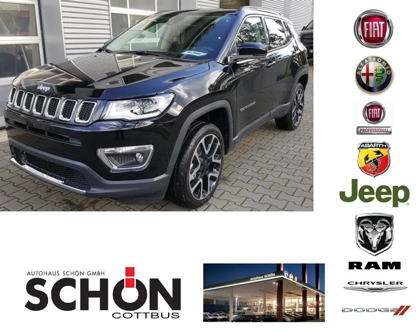 Jeep Compass Limited 4WD - Diesel - AT Schwarz - 1