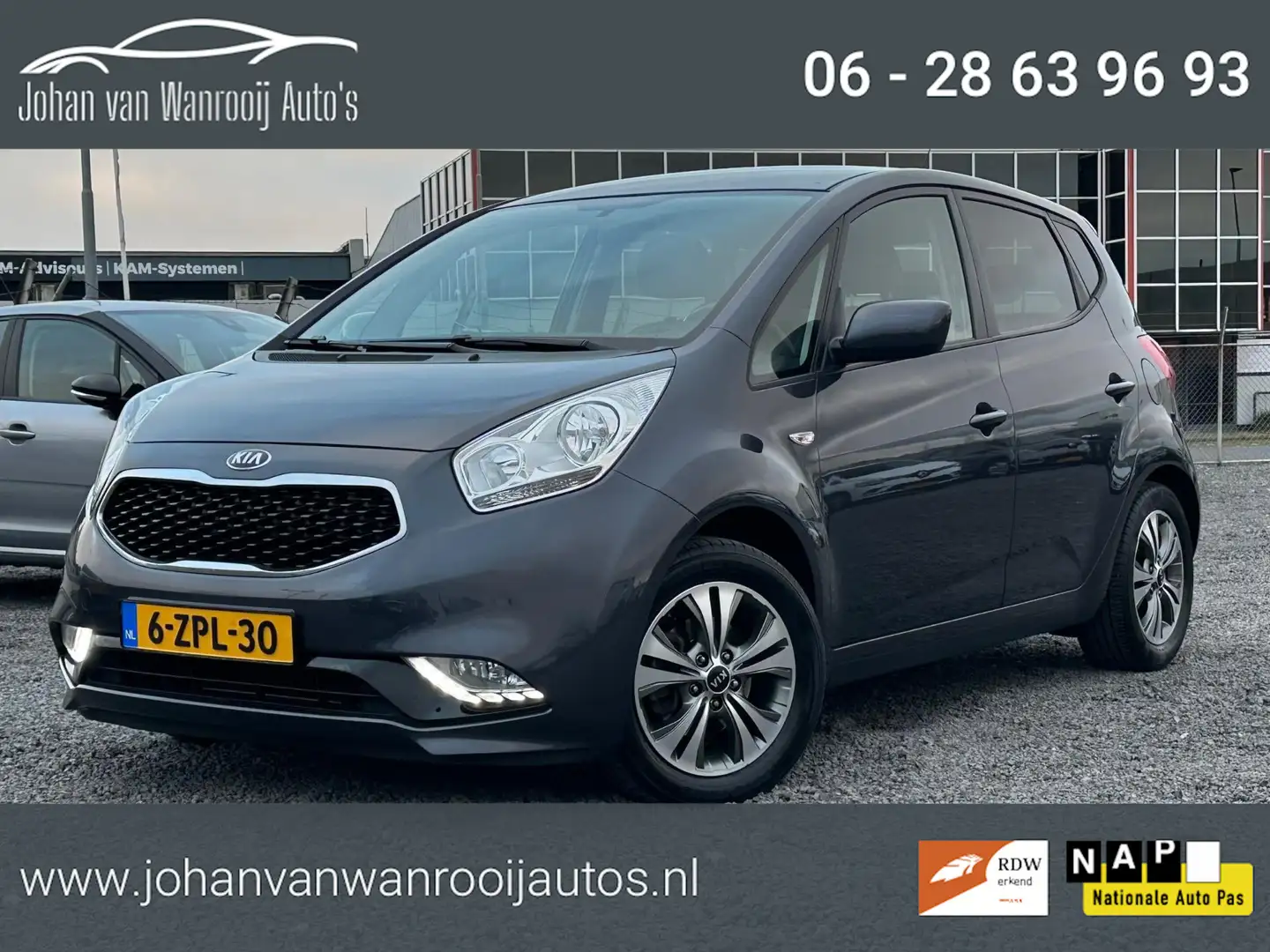Kia Venga 1.4 CVVT First Edition/CAMERA/NAVI/NW APK Gris - 1