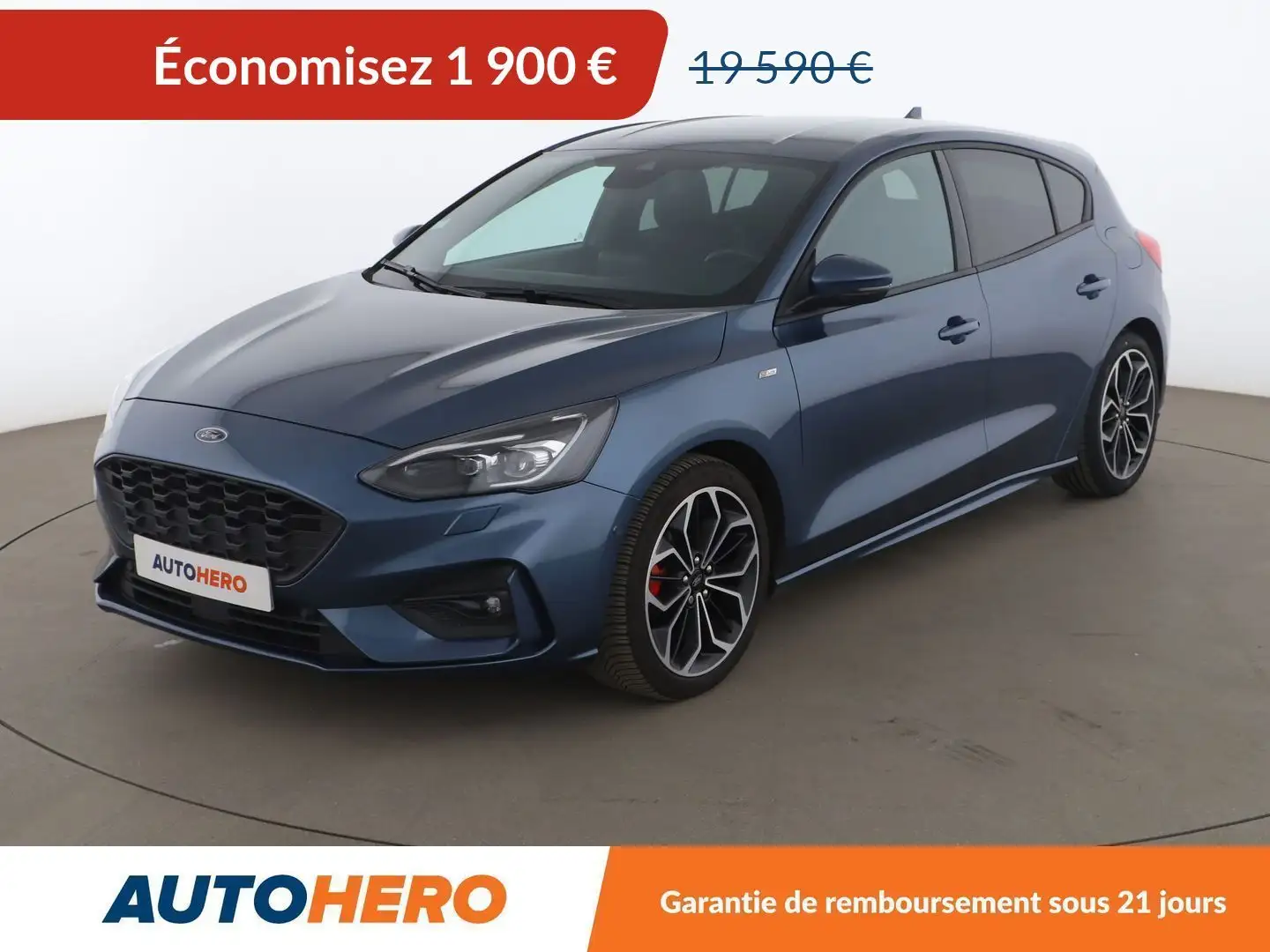 Ford Focus 1.5 EcoBoost ST Line Bleu - 1