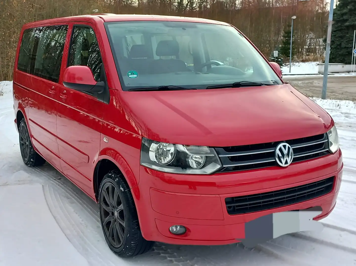 Volkswagen T5 Caravelle Transporter T5 TDI 4MOTION Kurz 4MOTION Trendline Rouge - 2