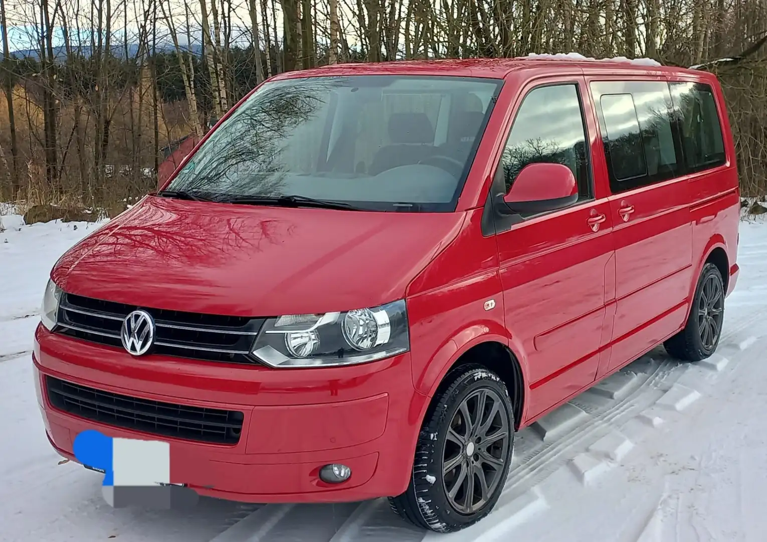 Volkswagen T5 Caravelle Transporter T5 TDI 4MOTION Kurz 4MOTION Trendline Rouge - 1