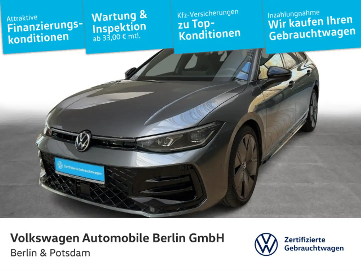 Volkswagen Passat Variant 2.0 TDI DSG R-Line 4Motion Navi S Grau - 1