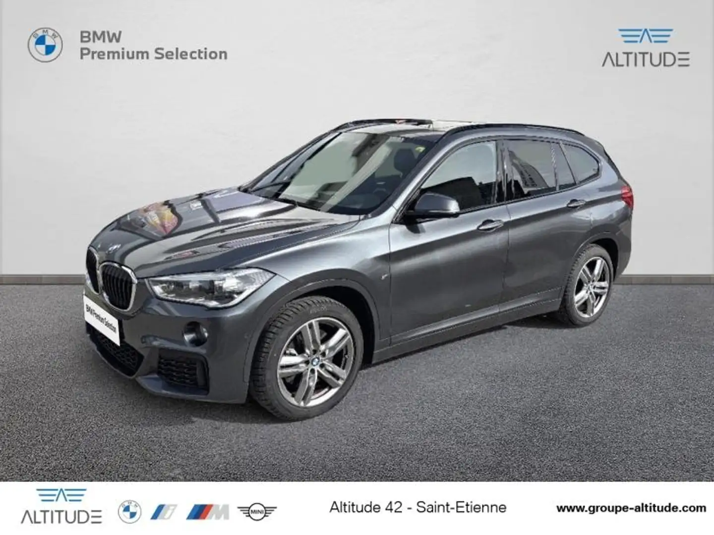 BMW X1 xDrive20dA 190ch M Sport Euro6d-T Gris - 1