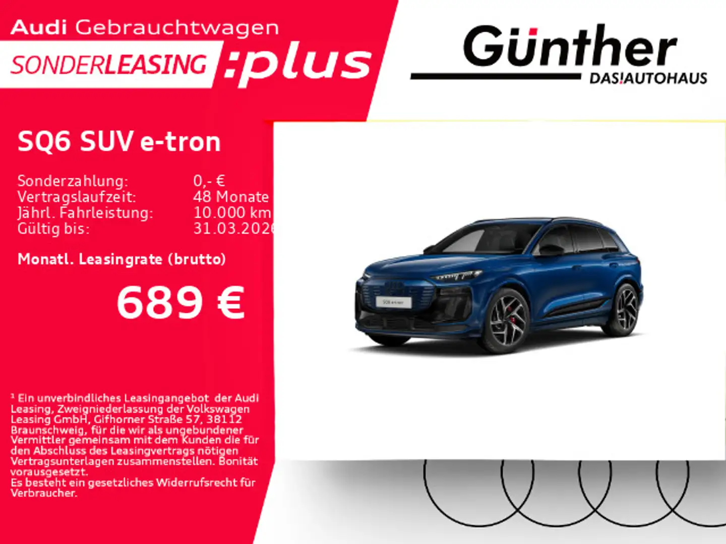 Audi SQ6 e-tron EDITION ONE BLUE+WINTERRÄDER+AHK+ Blau - 1