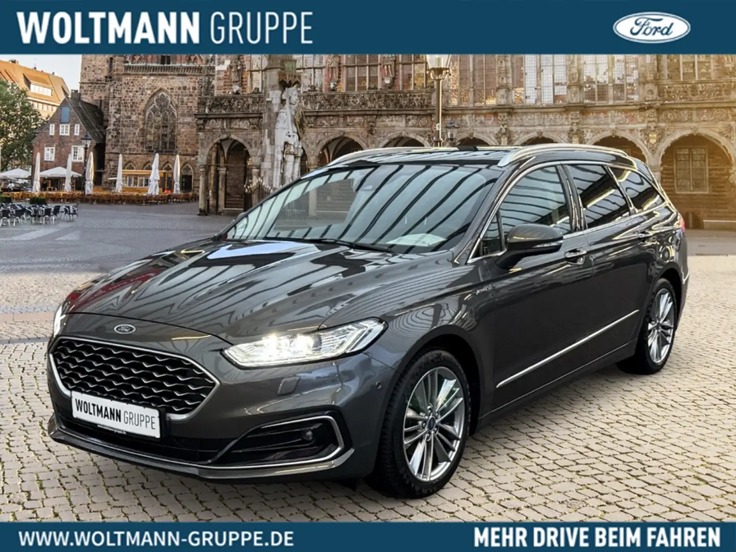 Ford Mondeo Turnier Vignale 2.0 EcoBlue EU6d AHK Winterpaket Gris - 1