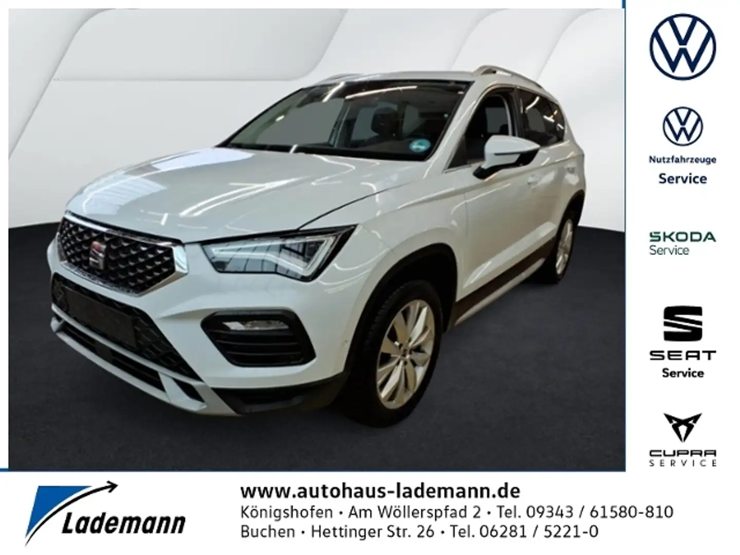 SEAT Ateca 1.5 TSI Xperience LED+NAVI+RFK+ACC+SHZ+PDC Alb - 1