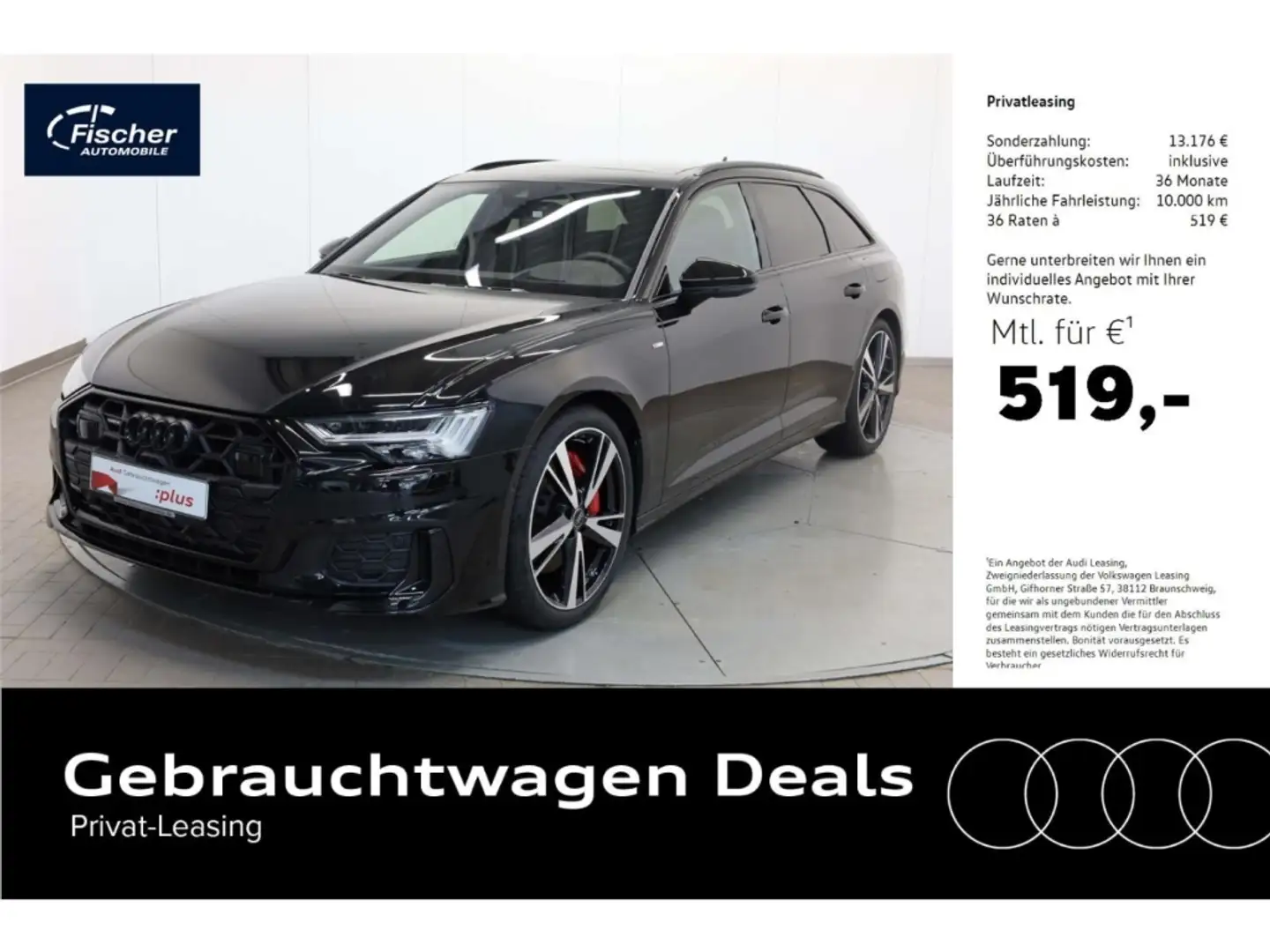Audi A6 Avant 55 TFSI e quattro S line Schwarz - 1