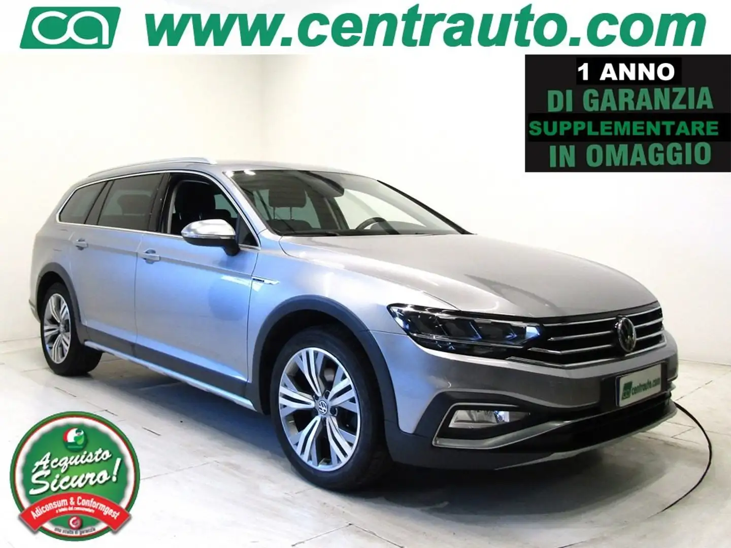 Volkswagen Passat Alltrack 2.0 TDI 4MOTION DSG BMT 190 CV Argent - 1