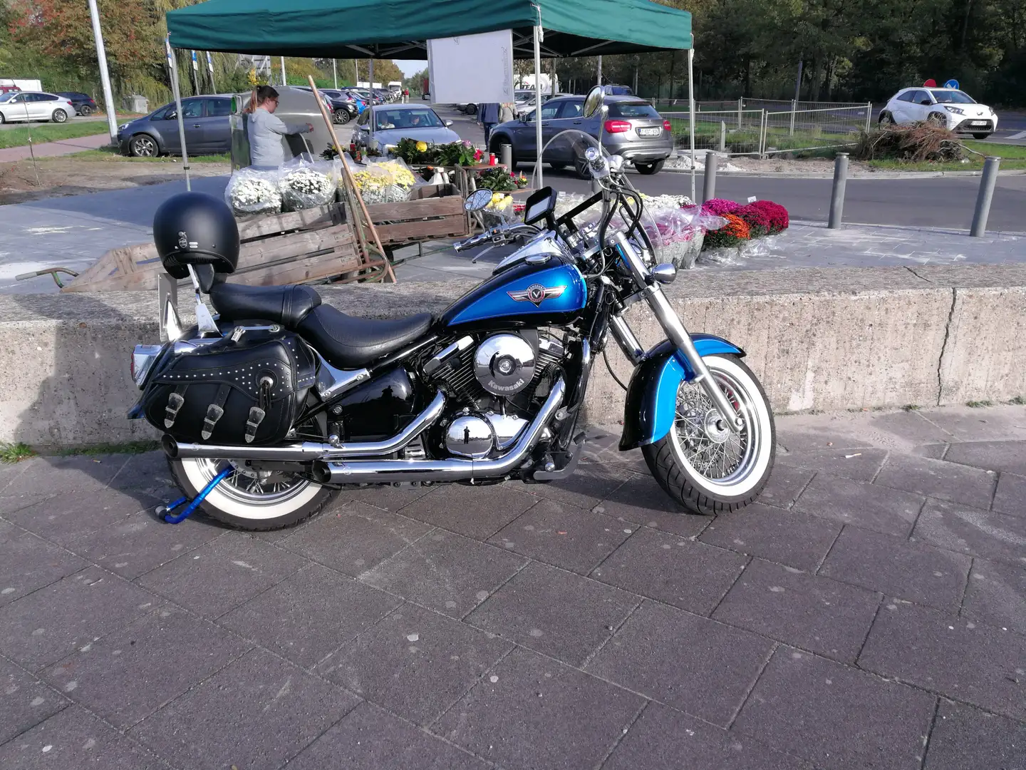 Kawasaki VN 800 Classic Bleu - 1