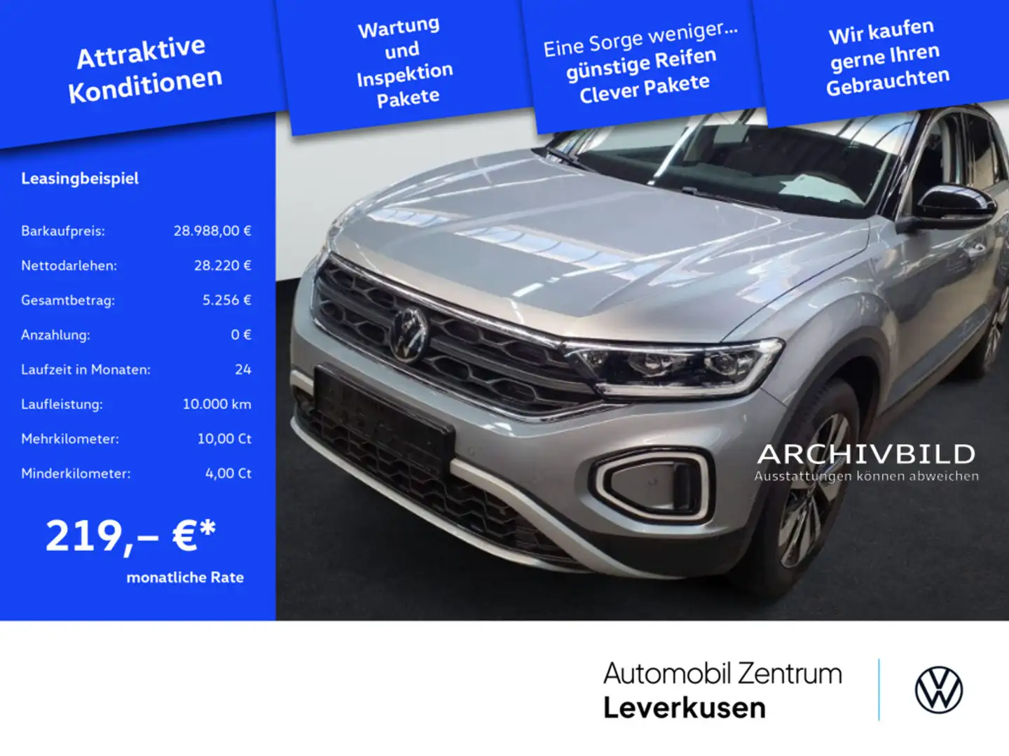 Volkswagen T-Roc Goal DSG NAVI VIRT ACC AHK KAM SHZ CARP Argent - 1