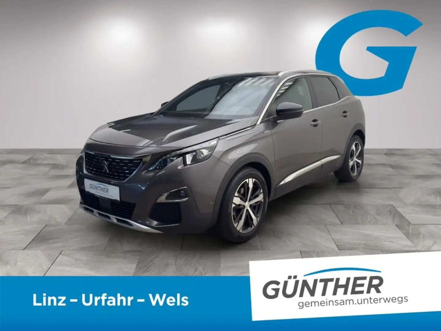 Peugeot 3008 GT Line BHDi 130 EAT8 Grijs - 1