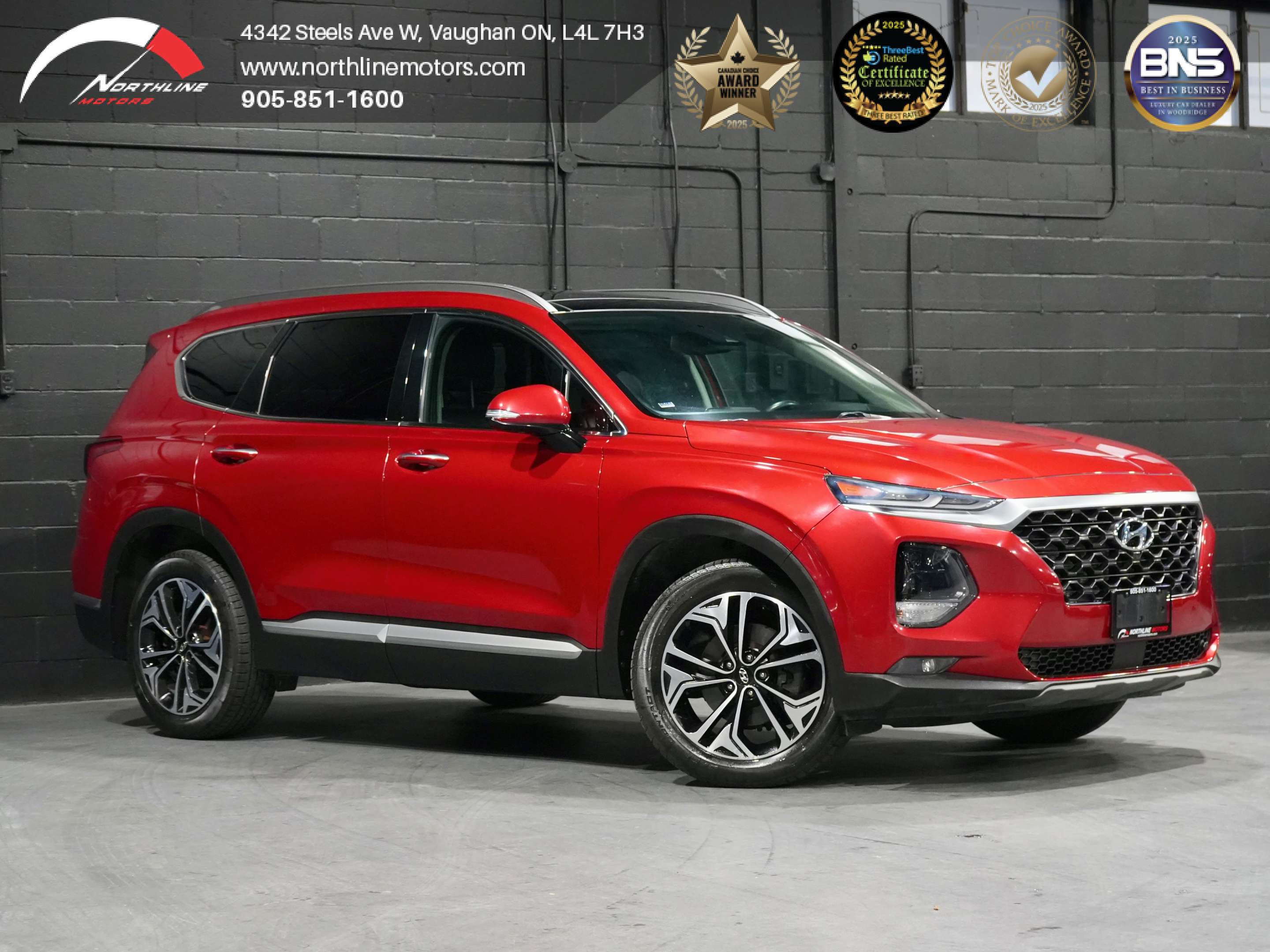 Red 2019 Hyundai Santa Fe 2.0T Ultimate AWD SUV / Crossover All-Wheel Drive Automatic
