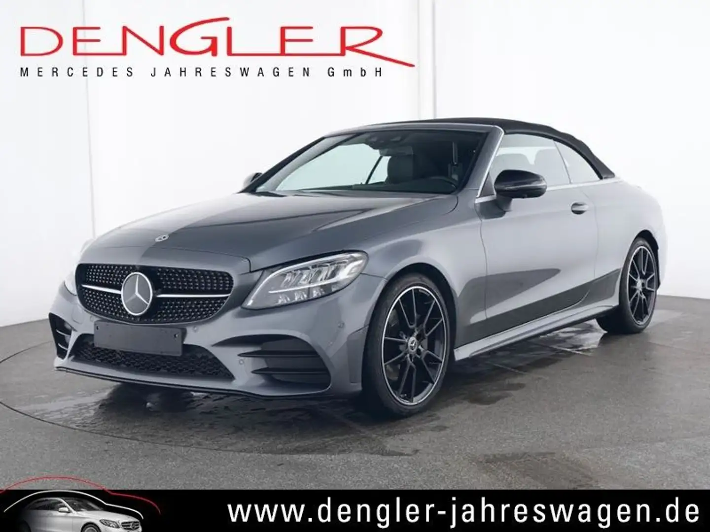 Mercedes-Benz C 220 d Cabrio 3x HIGH-END*AHK*VID AMG Line+ Grau - 1