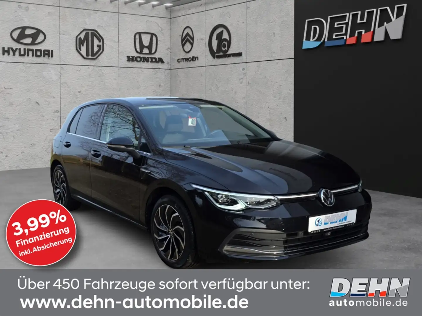 Volkswagen Golf 1.5 eTSI DSG Style Matrix Side Navi Pro Kam Schwarz - 1