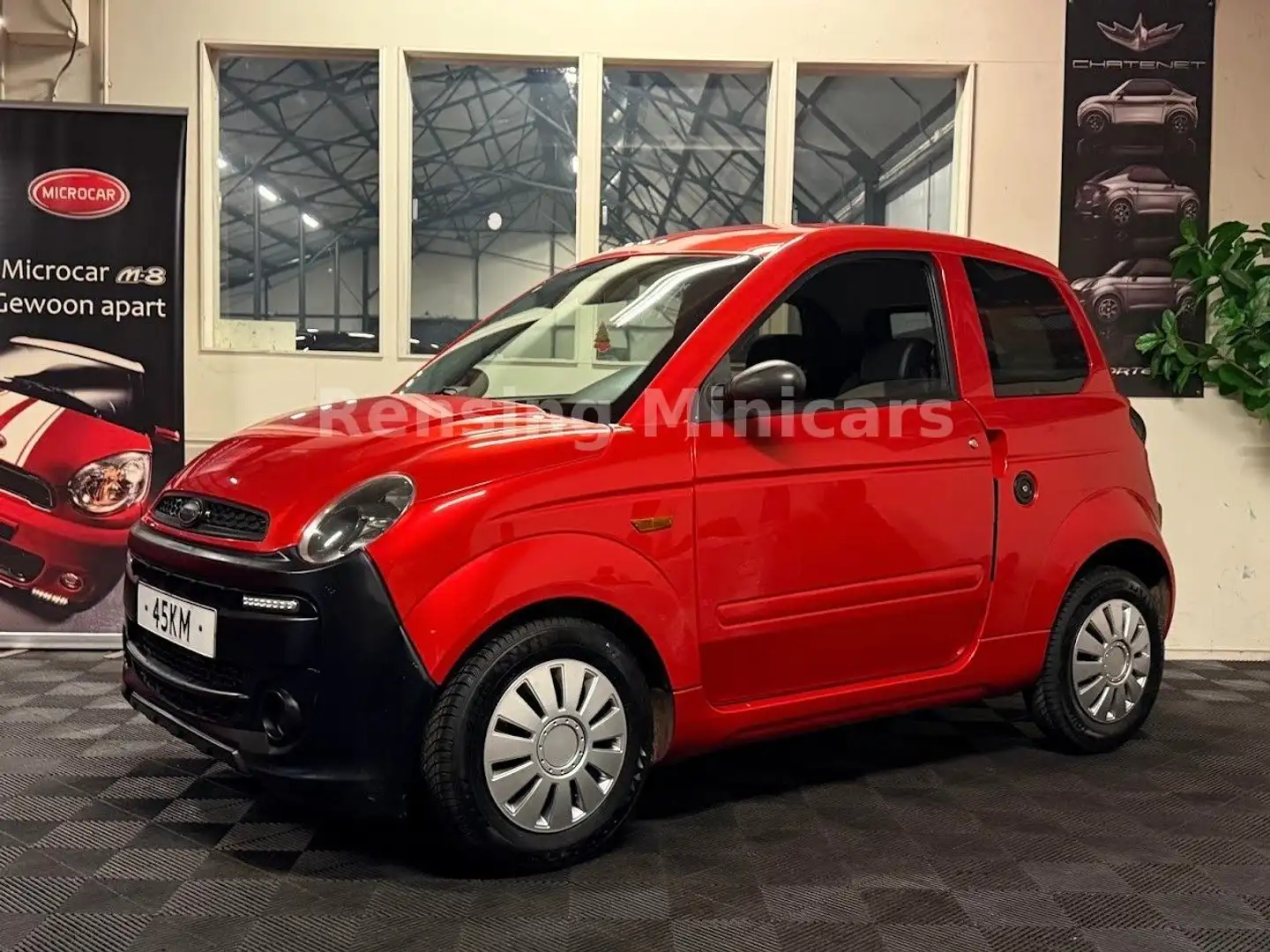 Microcar M.Go RED 8 PS 2018 XXL Kofferraum Mopedauto Mini Rojo - 1