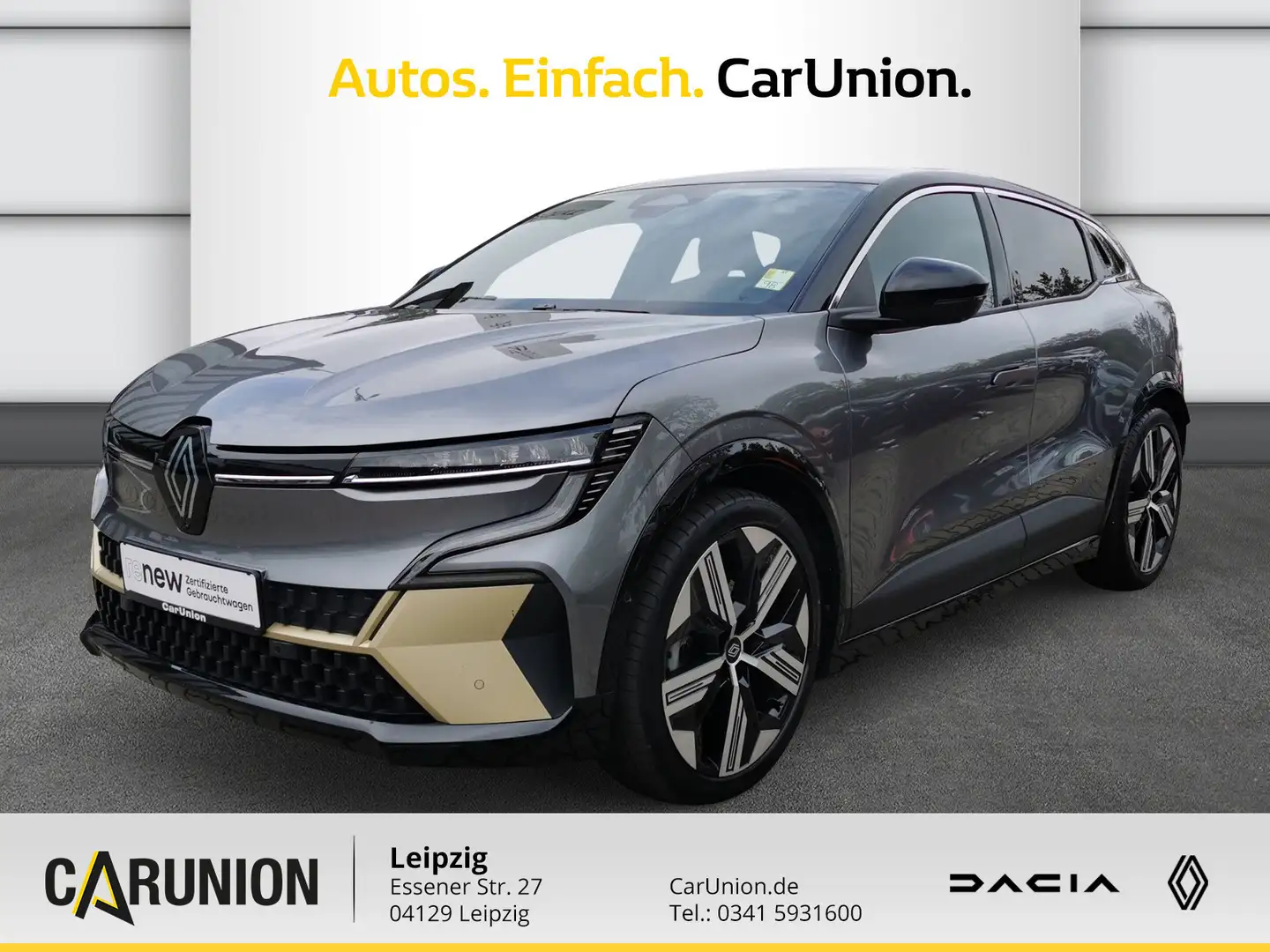 Renault Megane E-Tech ICONIC EV60 220hp optimum charge Gris - 1