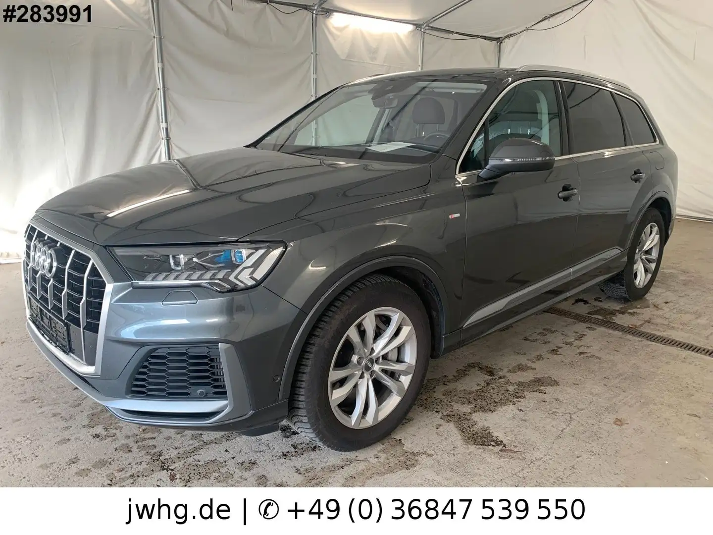 Audi Q7 55e quattro S-Line LASER/PANO/KAMERA/AHK Grau - 1