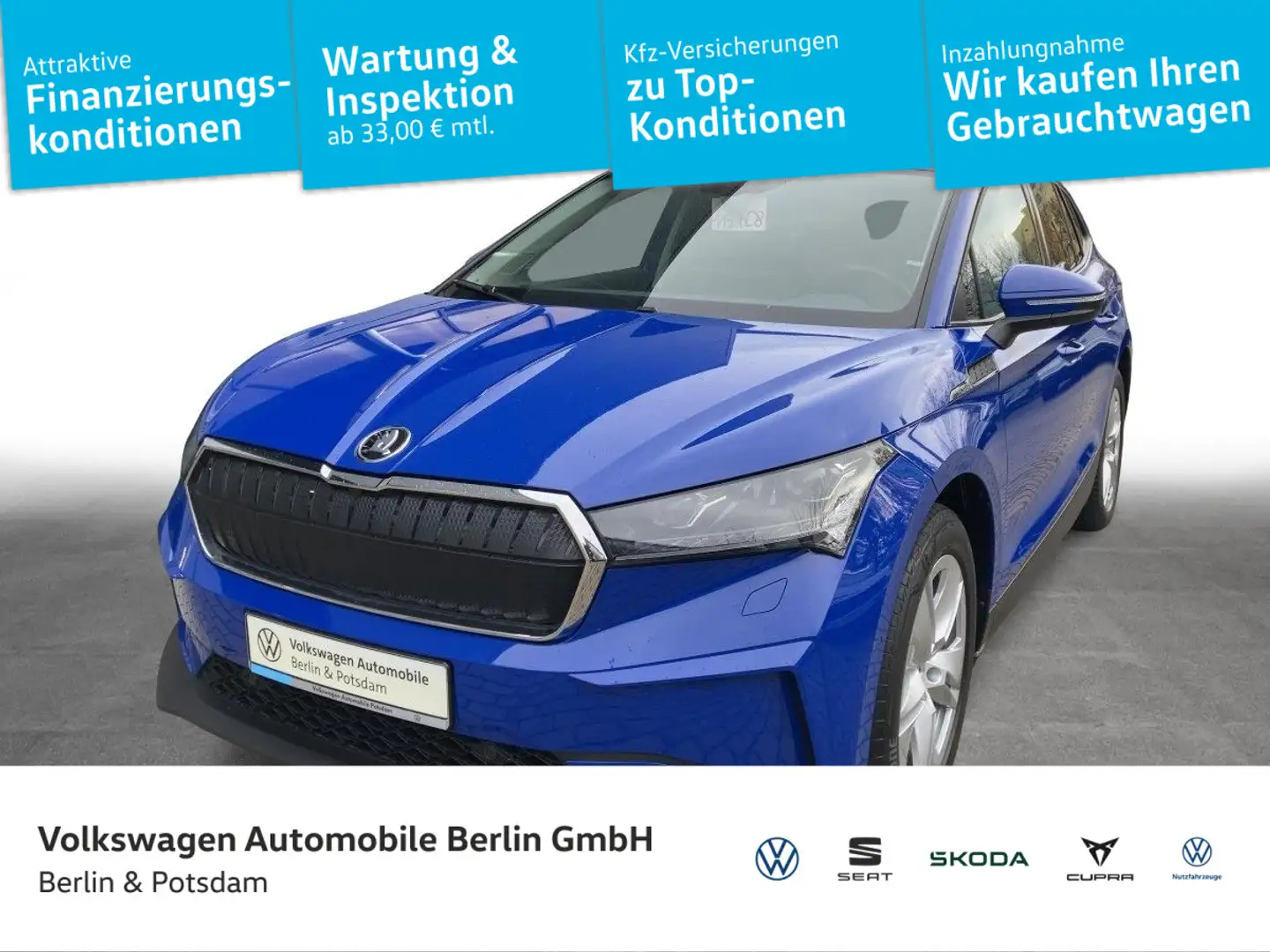 Skoda Enyaq iV 60 Loft Bleu - 1