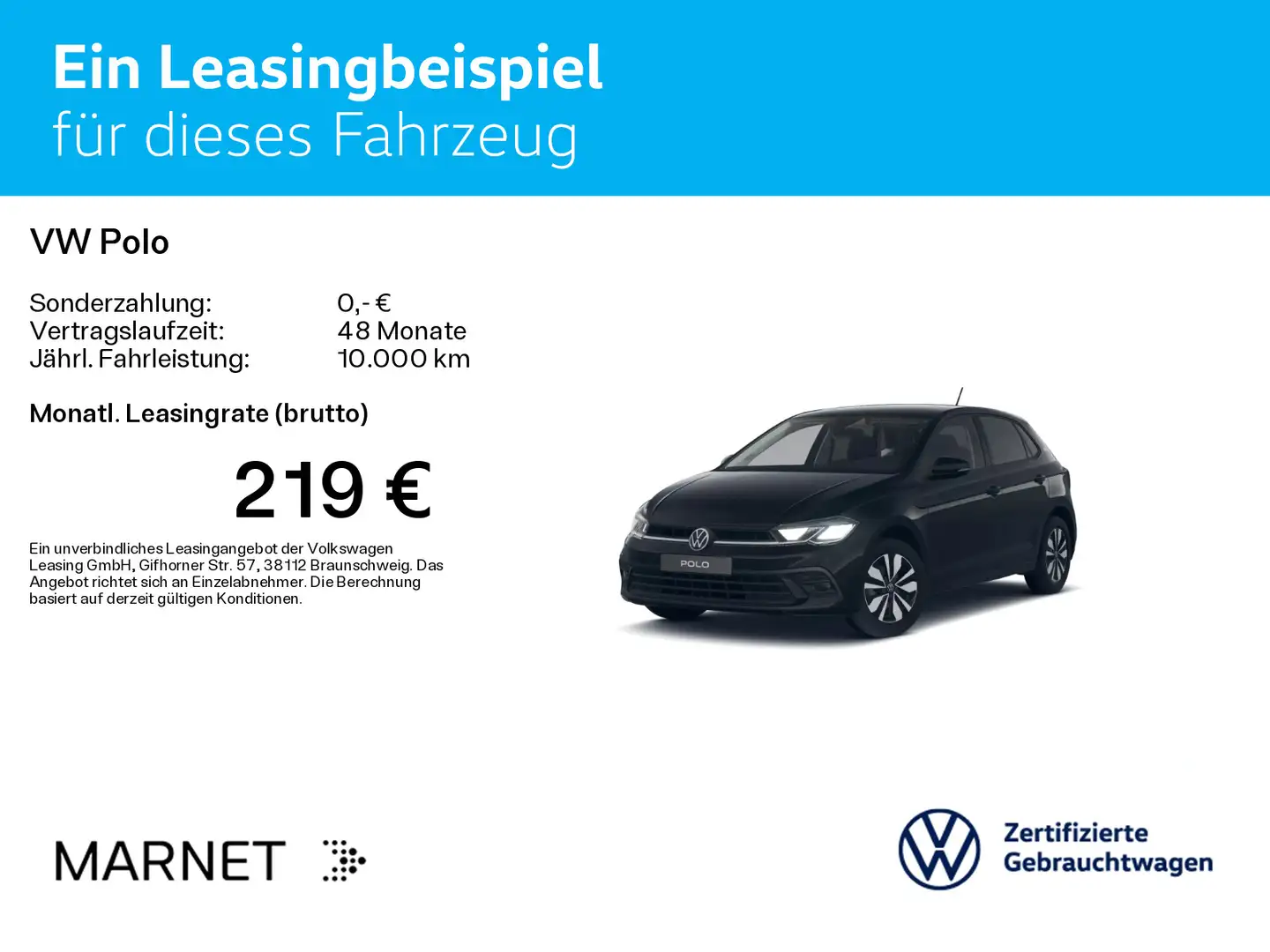 Volkswagen Polo 1.0 TSI Goal* Navi*Digital*SHZ*LED*GRA*App- Schwarz - 2