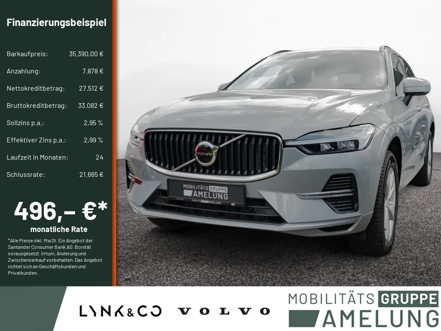Volvo XC60 2.0 Core 2WD aus 1. Hand PDC FACEL. LED Gris - 1