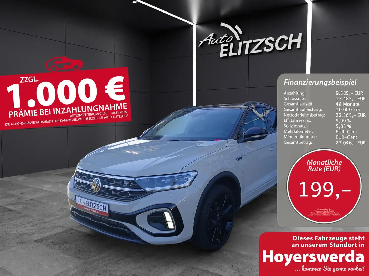 Volkswagen T-Roc TSI R-Line DSG 4M STH Matrix Navi Leder Pano AI... Grau - 1