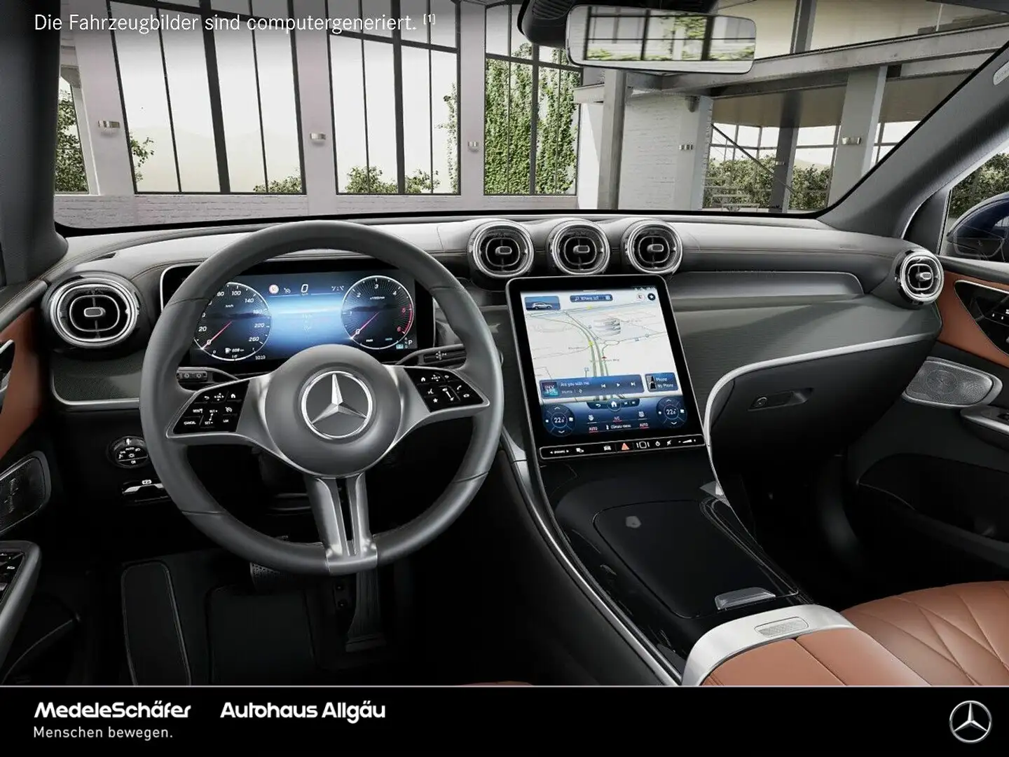 Mercedes-Benz GLC 220 GLC 220 d 4M AHK PanoSD Memo Burme Kam automHeck Bleu - 2