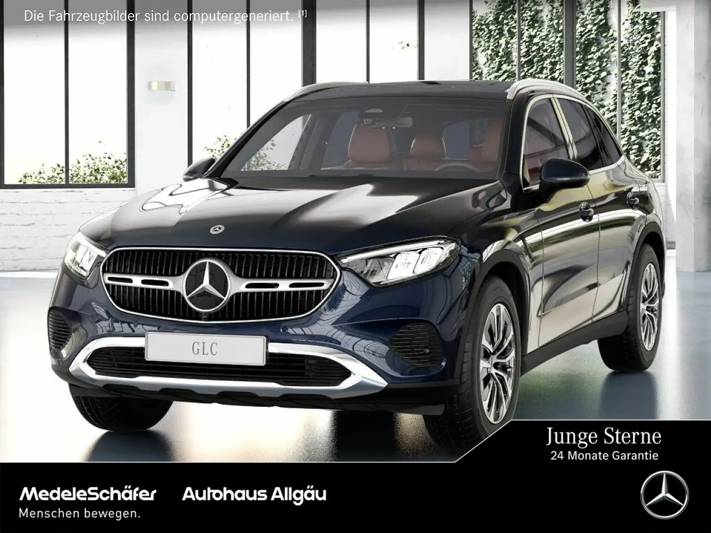 Mercedes-Benz GLC 220 GLC 220 d 4M AHK PanoSD Memo Burme Kam automHeck Bleu - 1
