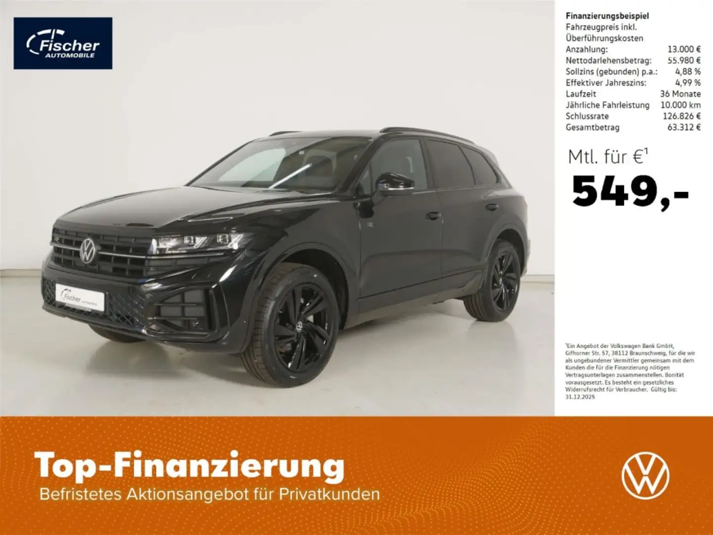 Volkswagen Touareg 3.0 TDI V6 4Motion R-Line Black Style Schwarz - 1