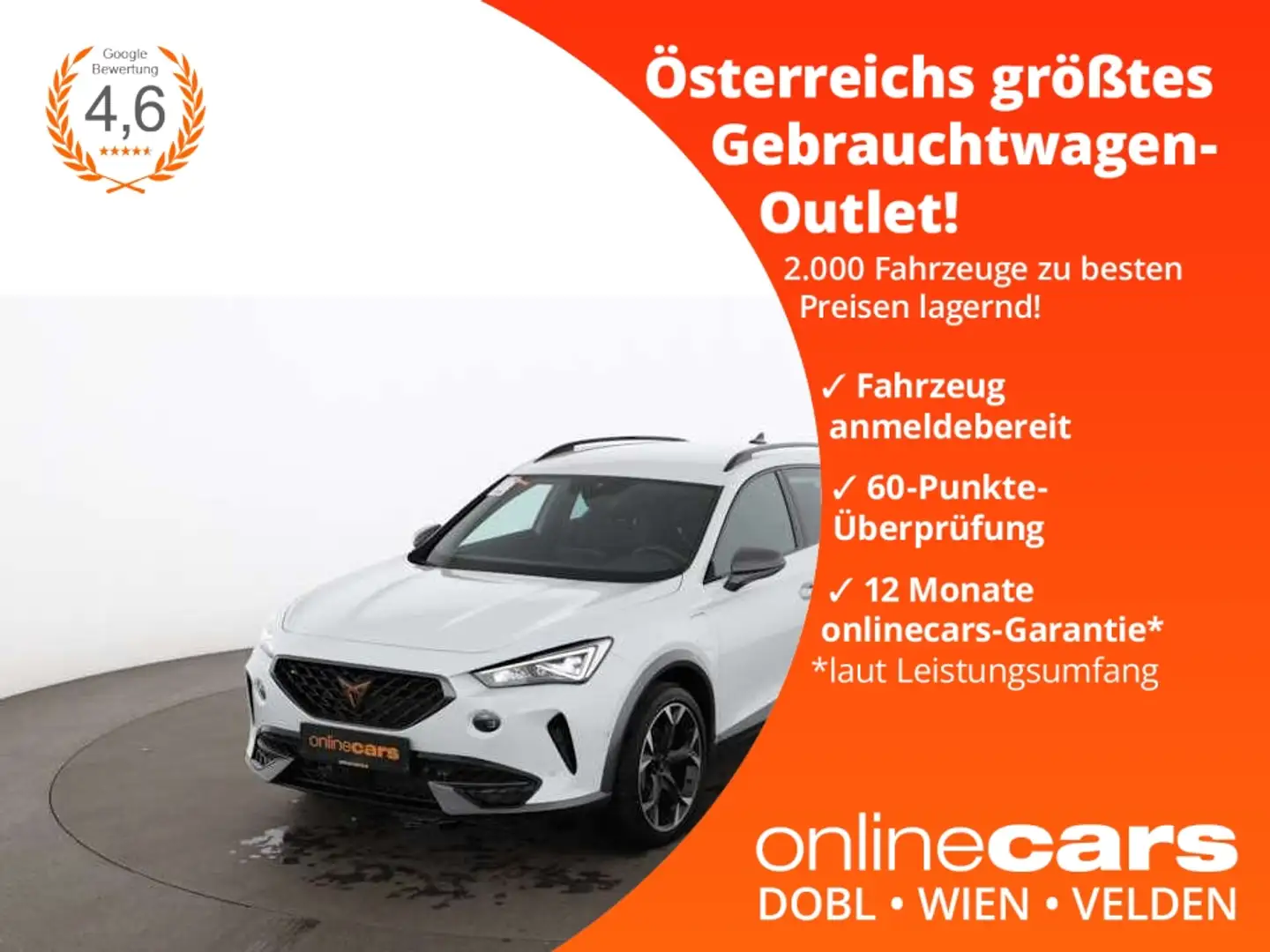 CUPRA Formentor 1.4 eHybrid PHEV 150/204 Aut LED RADAR Білий - 1