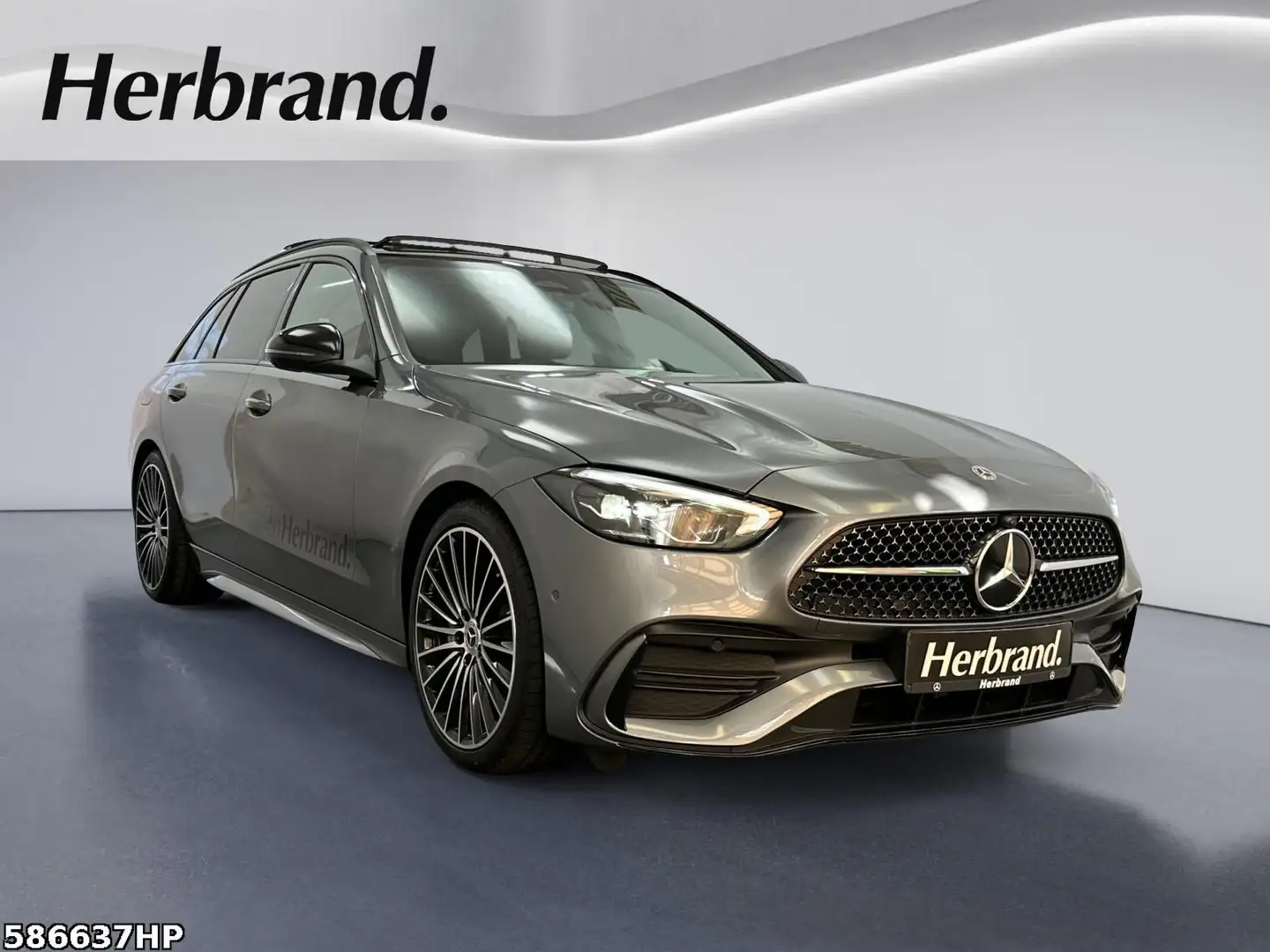 Mercedes-Benz C 200 d T-Modell +AMG+NIGHT+AHK+360°KAM+DISTRON+ Grijs - 2