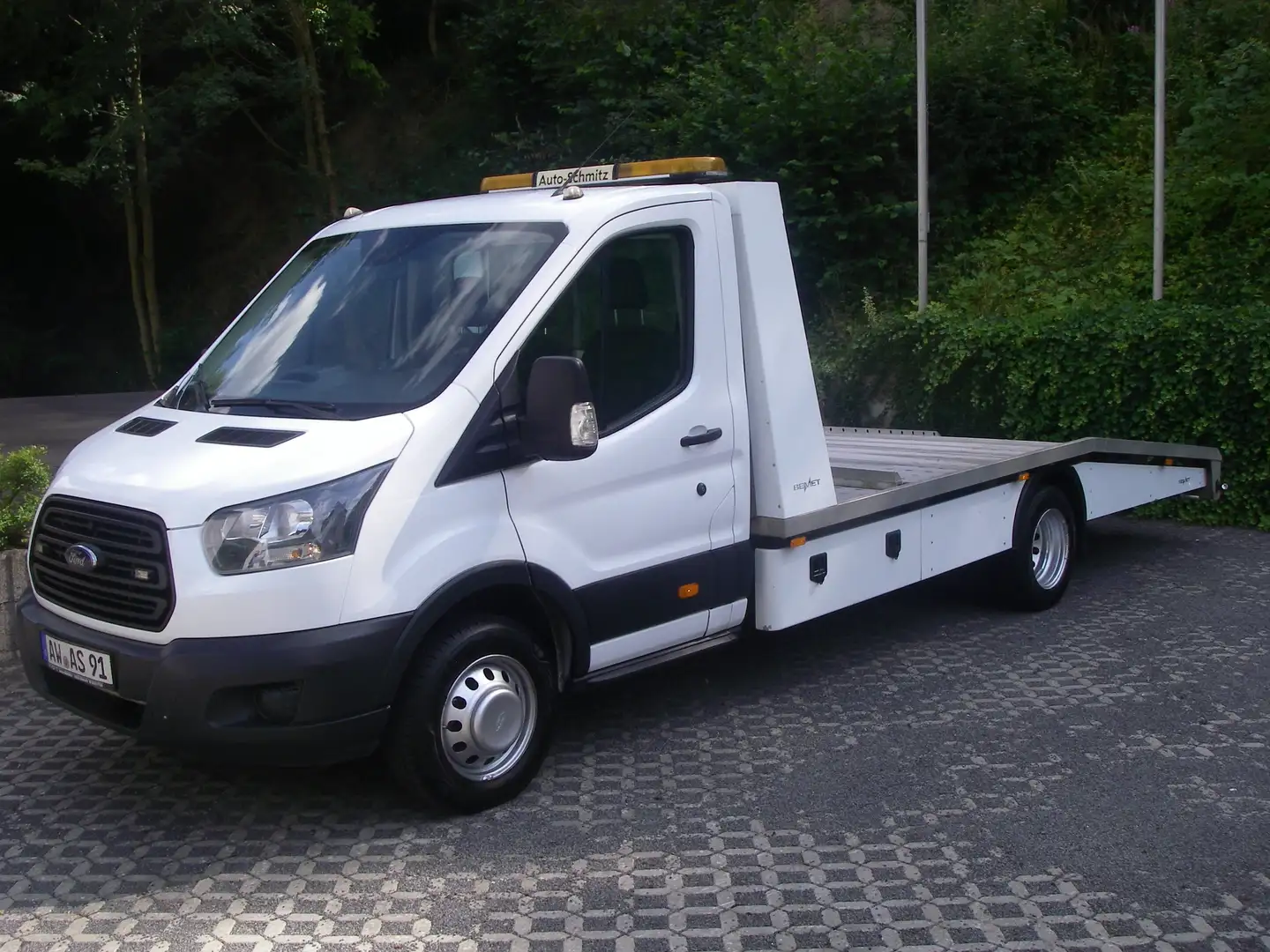 Ford Transit Autotransporter Blanc - 2