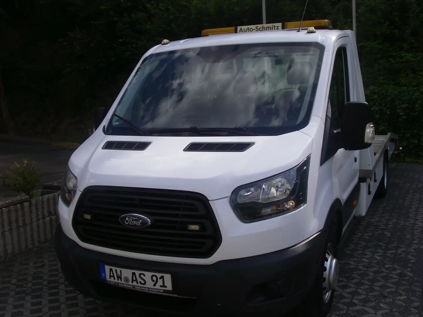 Ford Transit Autotransporter Blanc - 1