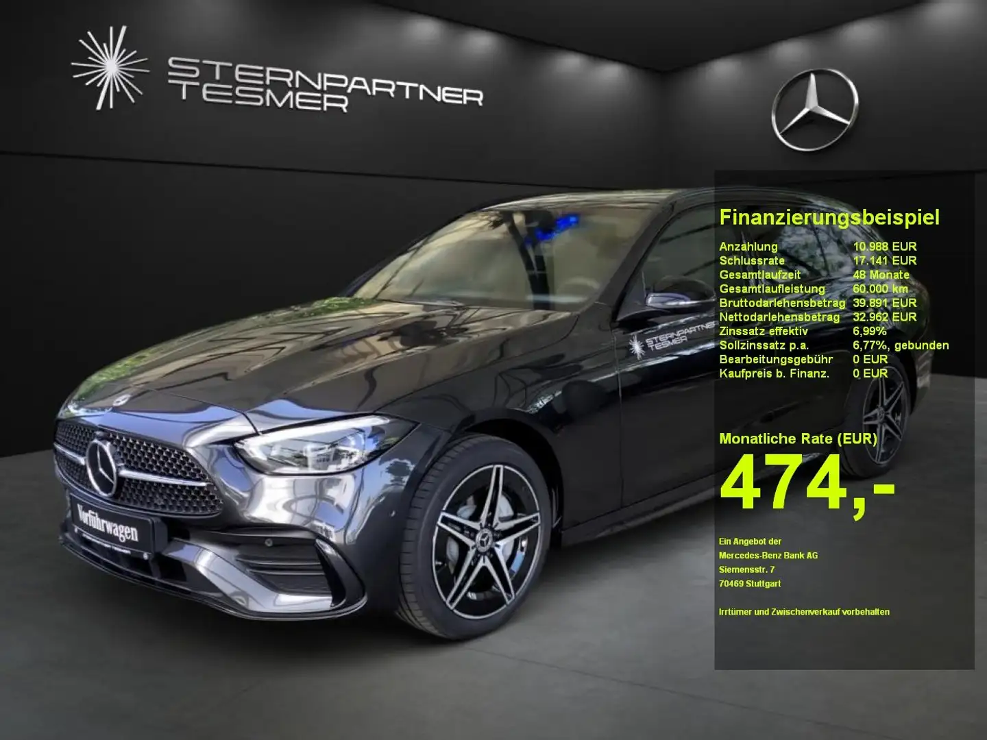 Mercedes-Benz C 300 e T-Modell AMG, Night, Pano, AHK, Digit.Li Grau - 1