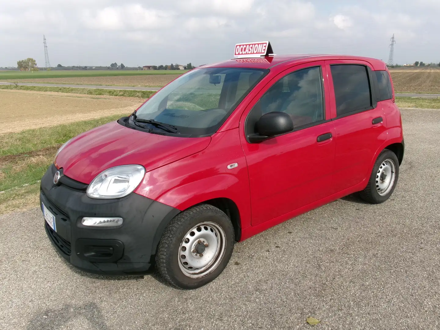 Fiat Panda Panda 1.3 mjt 16v Van Pop 75cv E5+ Rouge - 1