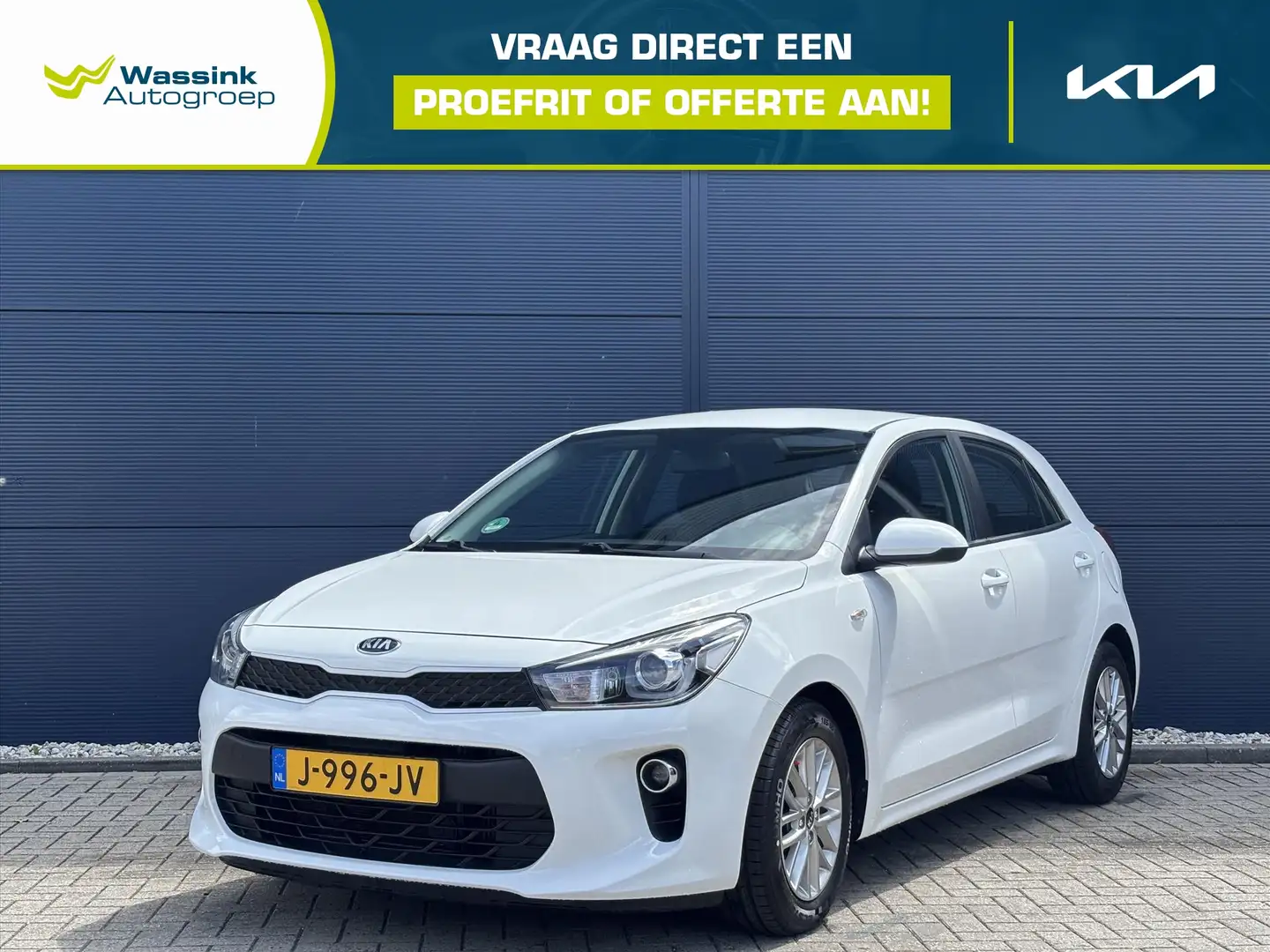 Kia Rio 1.0 T-GDI EcoDynamics 100pk DynamicLine | Navigati Blanc - 1