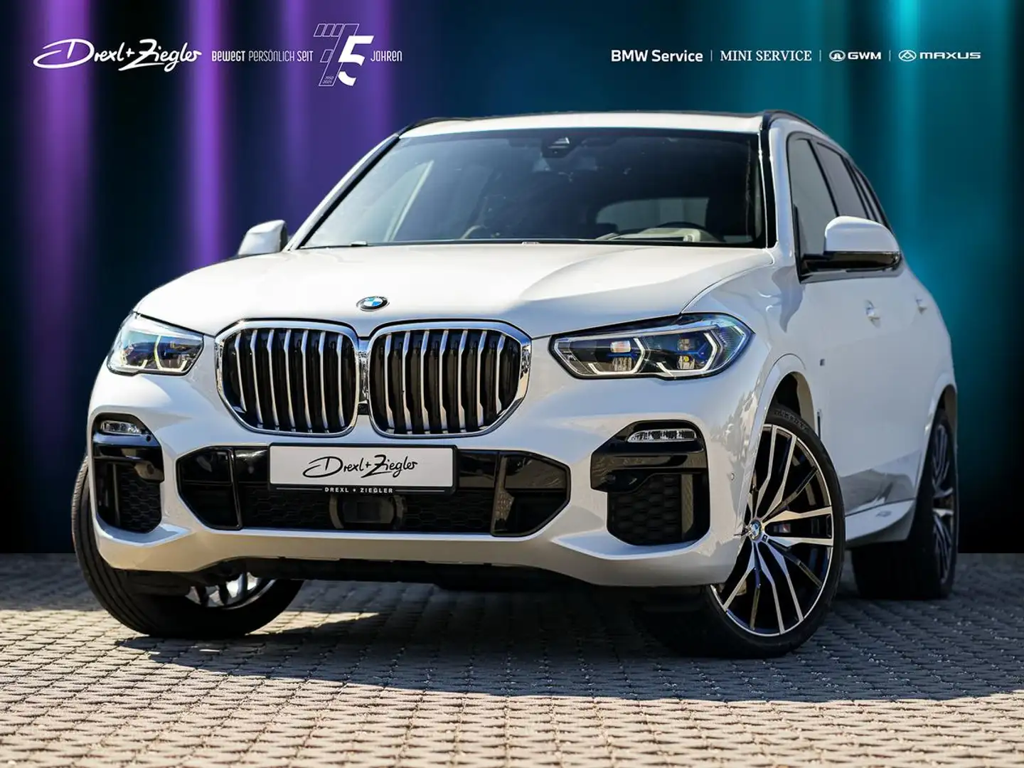 BMW X5 xDrive30d M-Sport 22" HuD Laser KoZg Aku-Glas Weiß - 1