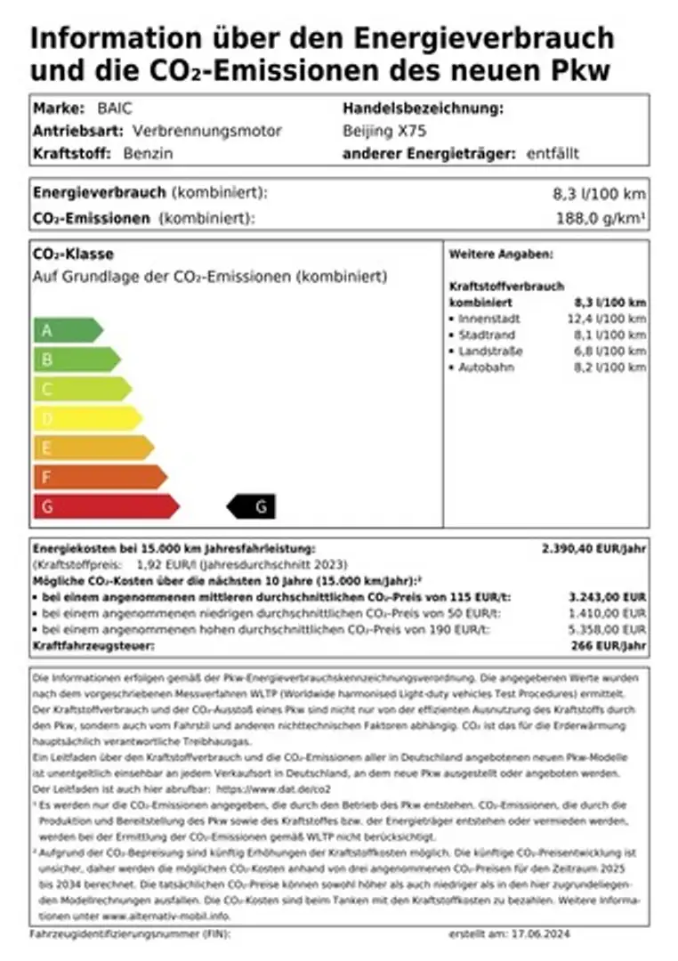 BAIC Beijing X75 DCT+ 3Jahre Garantie Leder+Klima+LED+Panoramadach Argintiu - 2
