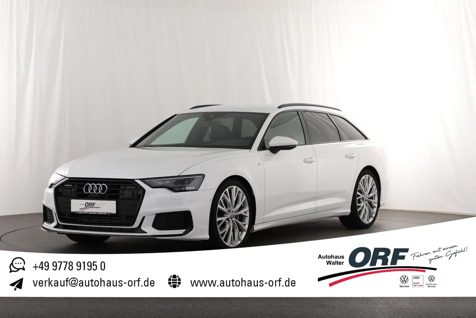 Audi A6 Avant 45 TDI 3.0 V6 quattro sport AUT AHK 2xS line Weiß - 1