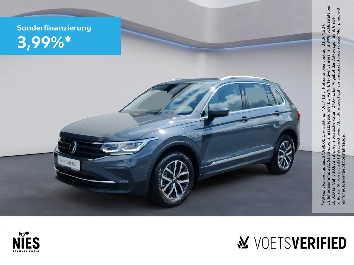 Volkswagen Tiguan Life 1.4 TSI eHybrid DSG MATRIX-LED+RearView+HuD Grau - 1
