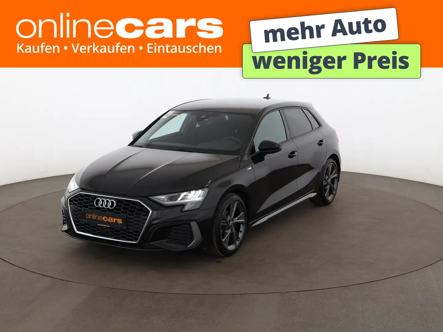 Audi A3 SB 35 TFSI S-Line Aut LED LEDER NAVI TEMP PDC Schwarz - 1