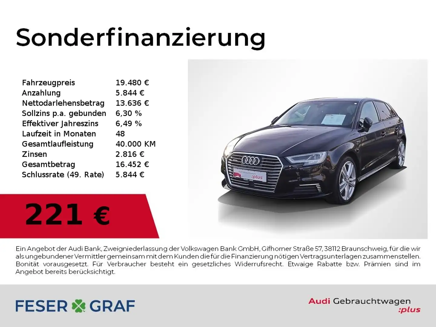 Audi A3 1.4 TFSI e-tron S Line Leder,Navi Negro - 1