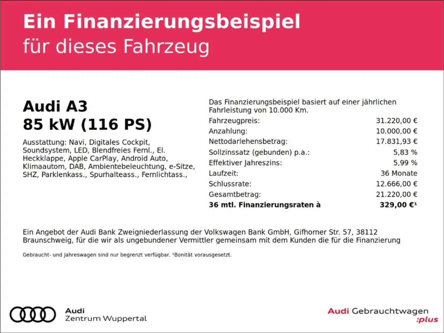 Audi A3 Limousine 30 TFSI ACC KAMERA VIRTUAL LED SHZ Advan Schwarz - 2